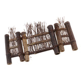 Max Maxb Mini Natural Bamboo Fence Screen Miniature Home Garden Bonsai Decor  4 S