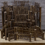 Max Maxb Mini Natural Bamboo Fence Screen Miniature Home Garden Bonsai Decor  4 S