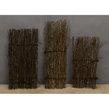 Max Maxb Garden Fence Screen Divider Border Bamboo Slat Reed Brushwood Roll 30x11cm
