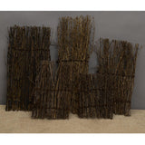Max Maxb Garden Fence Screen Divider Border Bamboo Slat Reed Brushwood Roll 30x11cm