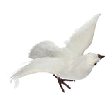Max Maxb Artificial Feathered Pigeon Bird Yard Figurine Decor Bird #3 White Flying
