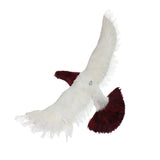 Max Artificial Feathered Pigeon Bird Yard Figurine Decor Bird #5 Red Flying