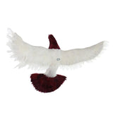 Max Artificial Feathered Pigeon Bird Yard Figurine Decor Bird #5 Red Flying