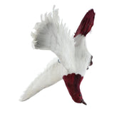 Max Artificial Feathered Pigeon Bird Yard Figurine Decor Bird #5 Red Flying