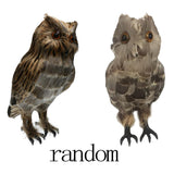 Max Artificial Owl Bird Feather Realistic Taxidermy Home Garden Decor Brown #1
