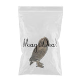 Max Artificial Owl Bird Feather Realistic Taxidermy Home Garden Decor Brown #1