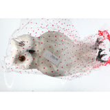 Max Artificial Owl Bird Feather Realistic Taxidermy Home Garden Decor White #1