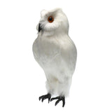 Max Artificial Owl Bird Feather Realistic Taxidermy Home Garden Decor White #1
