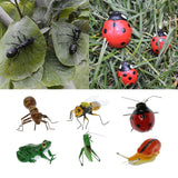 Max Bee Statues Miniature Outdoor Grassland Ornament Realistic Insect Figurines