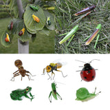 Max Bee Statues Miniature Outdoor Grassland Ornament Realistic Insect Figurines