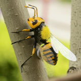 Max Bee Statues Miniature Outdoor Grassland Ornament Realistic Insect Figurines