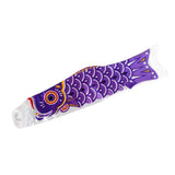 Max Japanese Decorative Windsock Carp Flag Koi Nobori Sailfish 50cm Purple