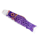 Max Japanese Decorative Windsock Carp Flag Koi Nobori Sailfish 50cm Purple