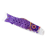 Max Japanese Decorative Windsock Carp Flag Koi Nobori Sailfish 50cm Purple