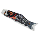 Max Japanese Decorative Windsock Carp Flag Koi Nobori Sailfish 50cm Black