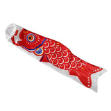 Max Japanese Decorative Windsock Carp Flag Koi Nobori Sailfish 50cm Red
