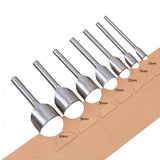Max Leather Craft Strap Belt Walllet End Cutter Punch Tool Half Round 10mm