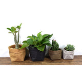 Max Washable Kraft Paper Bag Plant Flower Pot Storage Bag 15x15x28cm Grey