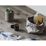 Max Washable Kraft Paper Bag Plant Flower Pot Storage Bag 15x15x28cm Grey