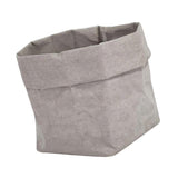 Max Washable Kraft Paper Bag Plant Flower Pot Storage Bag 15x15x28cm Grey