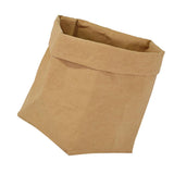 Max Washable Kraft Paper Bag Plant Flower Pot Storage Bag 25x25x40cm Brown