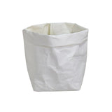 Max Washable Kraft Paper Bag Plant Flowers Pot Storage Bag White 20x20x35cm