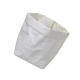 Max Washable Kraft Paper Bag Plant Flowers Pot Storage Bag White 20x20x35cm