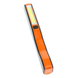 Max COB LED Light Magnetic Pocket Pen Inspection Flashlight with Clip Orange