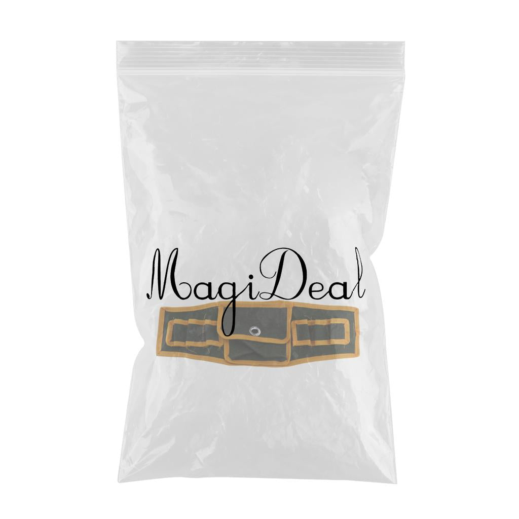 Max 7 Pockets Electrician Tool Bag Waist Hanging Belt Tools Holder Storage
