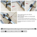 Max Aluminium Alloy Rail Miter Bar Slider Table Saw Gauge Rod Woodworking 450mm
