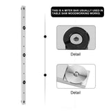 Max Aluminium Alloy Rail Miter Bar Slider Table Saw Gauge Rod Woodworking 450mm