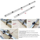 Max Aluminium Alloy Rail Miter Bar Slider Table Saw Gauge Rod Woodworking 450mm