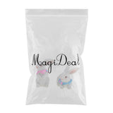 Max Micro Landscape Decor Resin Ornament Garden DIY Crafts Pair of Rabbit #1