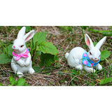 Max Micro Landscape Decor Resin Ornament Garden DIY Crafts Pair of Rabbit #1