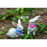 Max Micro Landscape Decor Resin Ornament Garden DIY Crafts Pair of Rabbit #1