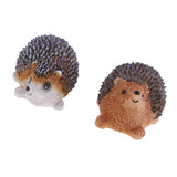 Max Micro Landscape Decor Resin Ornament Garden DIY Crafts Pair of Hedgehog #1