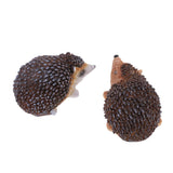 Max Micro Landscape Decor Resin Ornament Garden DIY Crafts Pair of Hedgehog #1