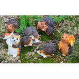 Max Micro Landscape Decor Resin Ornament Garden DIY Crafts Pair of Hedgehog #1