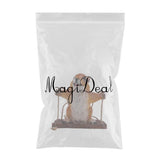 Max Resin Simulation Swing Animal Figurine Garden Ornament Decor Yellow Squirrel
