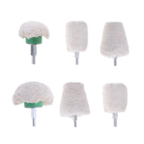 Max Polishing Buffing Wool Cotton wheel for Rotary Tool Accessory #1- 45x20mm