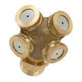 Max Brass Agricultural Misting Spray Nozzle Garden Sprinkler 0.5inch