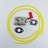 Max Carburetor for WT-628 Poulan 32cc Gas Trimmer Pole Pruner Gaskets Fuel Line