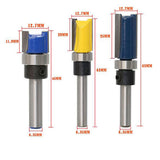 Max 1/4'' Shank Top Bearing Flush Trim Router Bit Woodworking Cutter 12.7x11.9mm