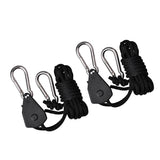 Max 1 Pair Rope Ratchet Yoyo Grow Light Filter Hanger Reflector Indoor Growing