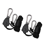 Max 1 Pair Rope Ratchet Yoyo Grow Light Filter Hanger Reflector Indoor Growing