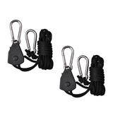 Max 1 Pair Rope Ratchet Yoyo Grow Light Filter Hanger Reflector Indoor Growing