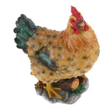 Max Resin Realistic Feathered Chick Figurines Garden Sculpture Garden Decoration