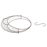 Max Iron Wire Wreath Frame Succulent Pot Metal Planter Plant Holder Decoration C