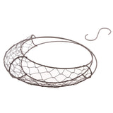 Max Iron Wire Wreath Frame Succulent Pot Metal Planter Plant Holder Decoration C