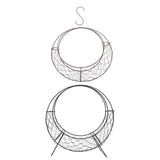 Max Iron Wire Wreath Frame Succulent Pot Metal Planter Plant Holder Decoration D